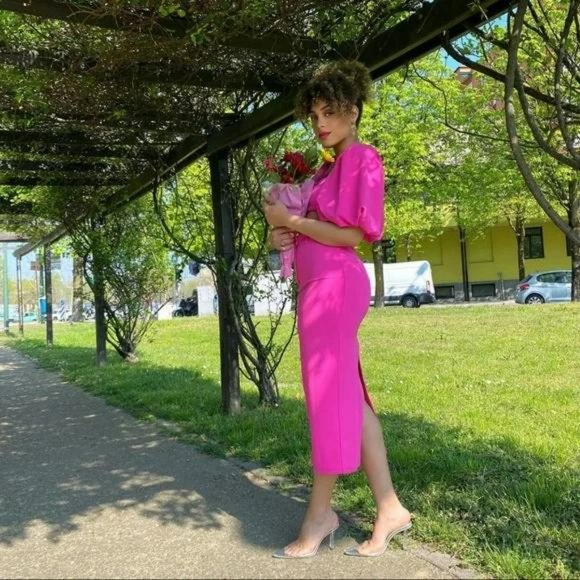 ZARA CROP BALLOON TOP - Picture 2 of 4